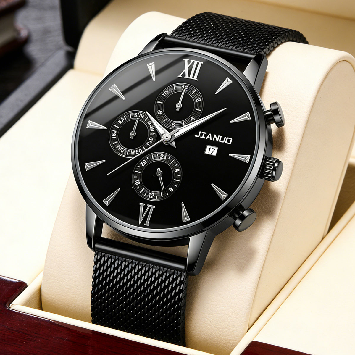 Stainless Mesh Band - Jam Tangan Pria Kasual Trendy Milan