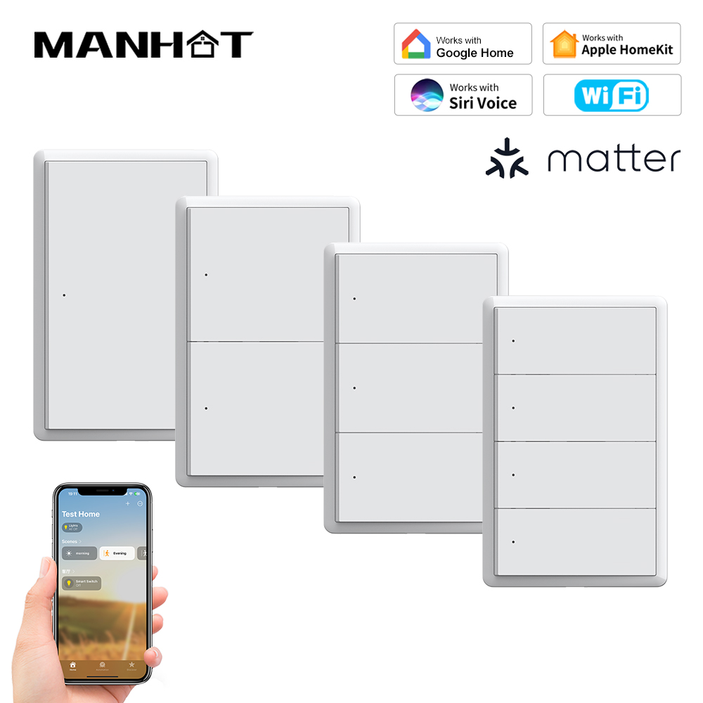 Smart Accessories - MANHOT Homekit WiFi Smart Switch Tanpa