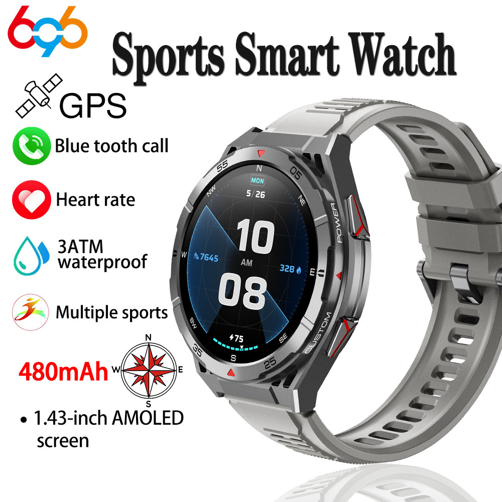Jam tangan pintar olahraga GPS - Smartwatch Faces ulasan dan harga