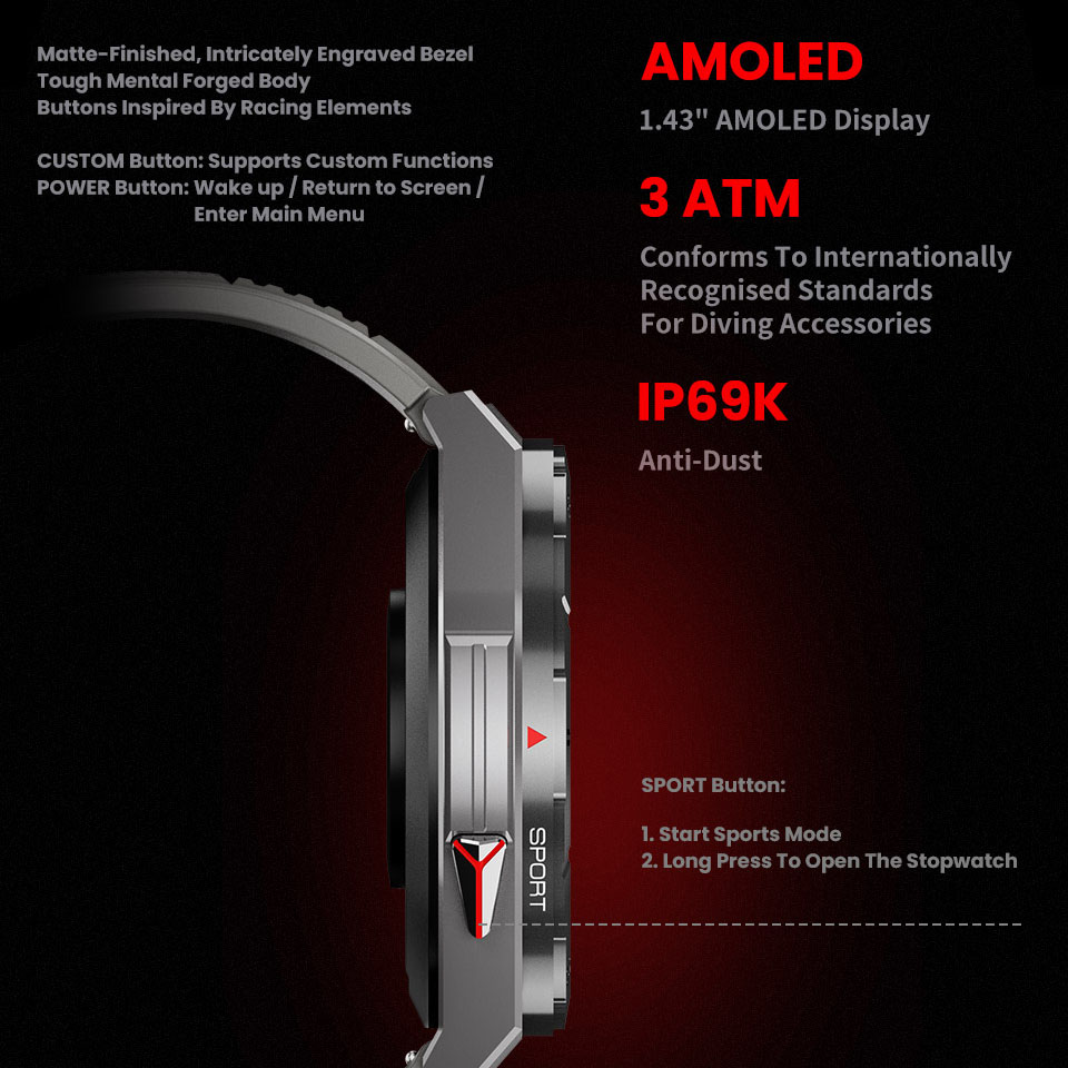 Jam tangan pintar olahraga GPS - Smartwatch Faces ulasan dan harga