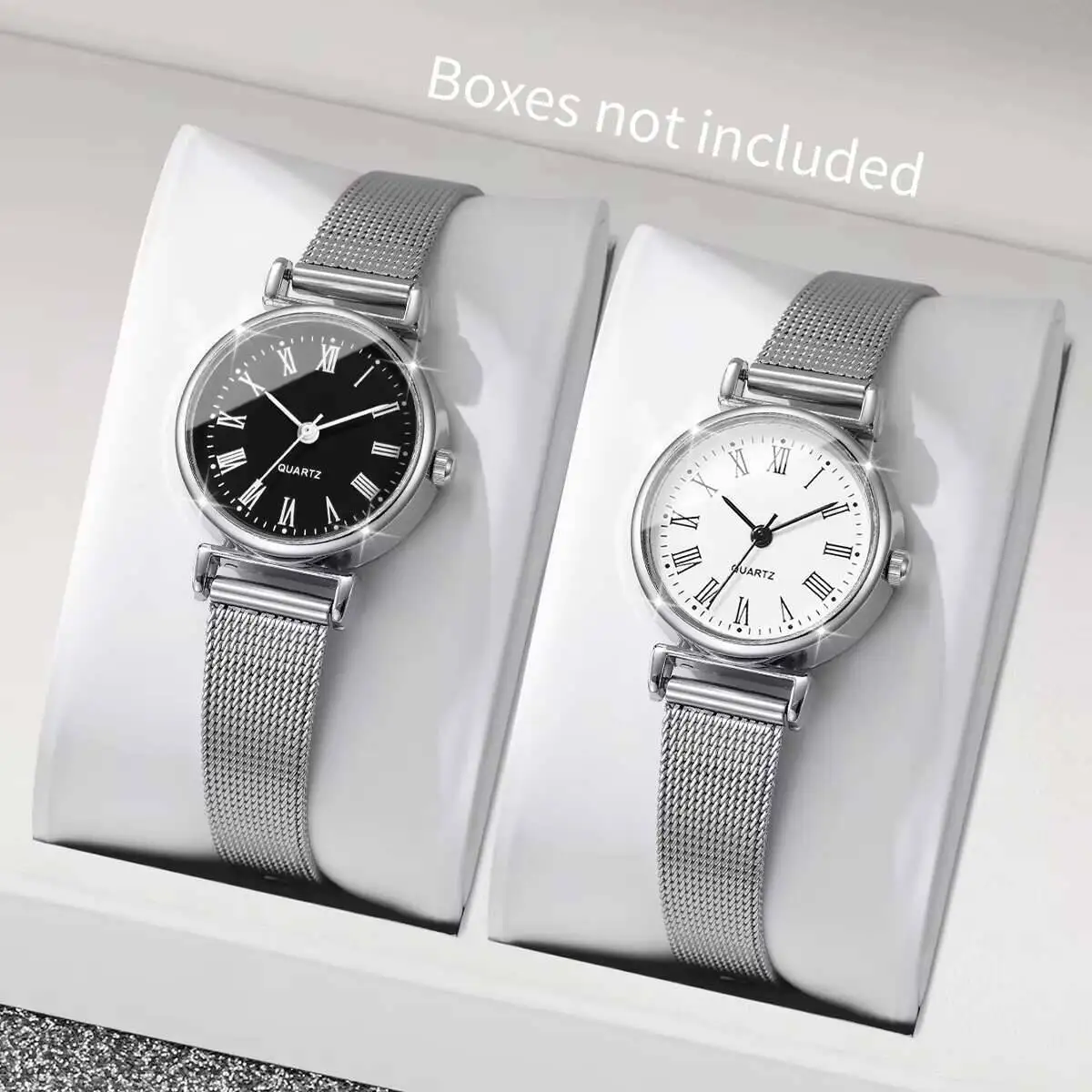 1/2 Buah Jam Tangan Wanita Mod - Stainless Mesh Band ulasan dan harga