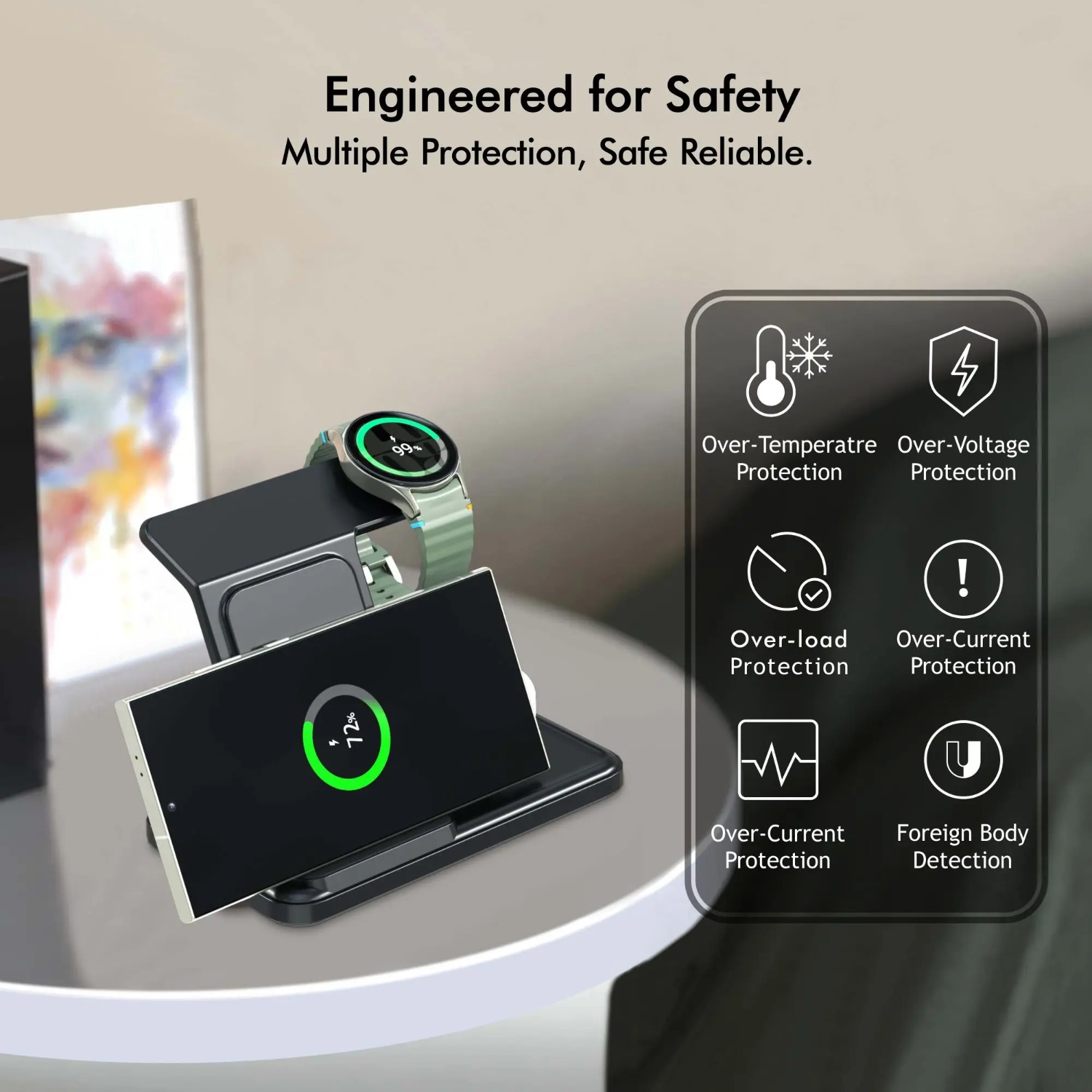 Stasiun Pengisi Daya Nirkabel  - Wireless Charger Watch ulasan dan harga