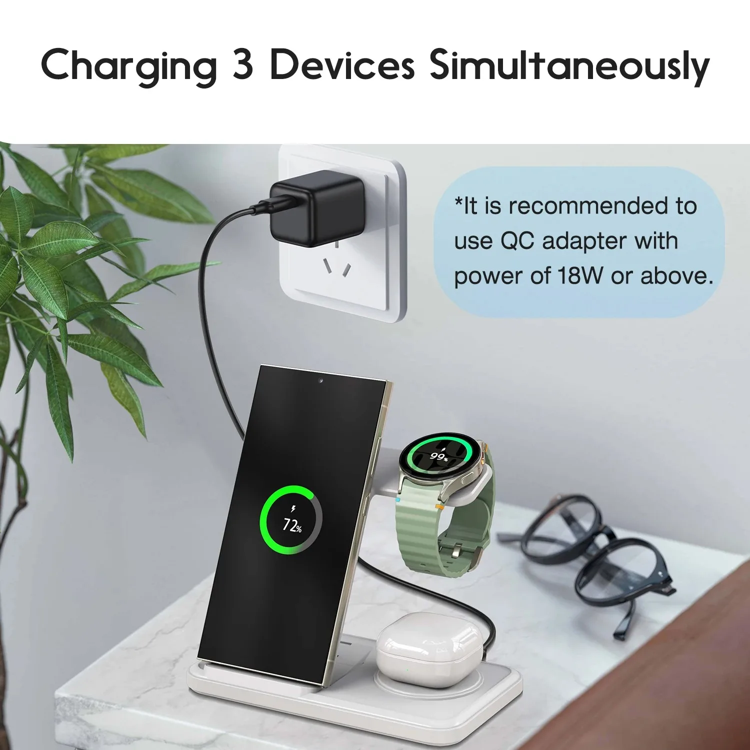 Stasiun Pengisi Daya Nirkabel  - Wireless Charger Watch ulasan dan harga