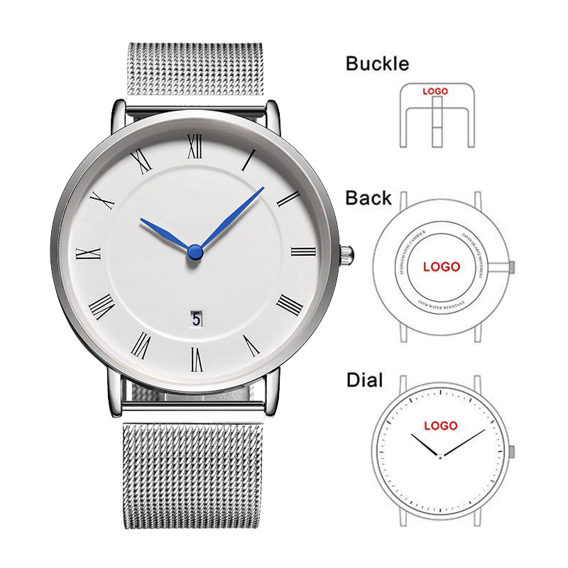 Jam Tangan Pria Bisnis Klasik  - Stainless Mesh Band ulasan dan harga