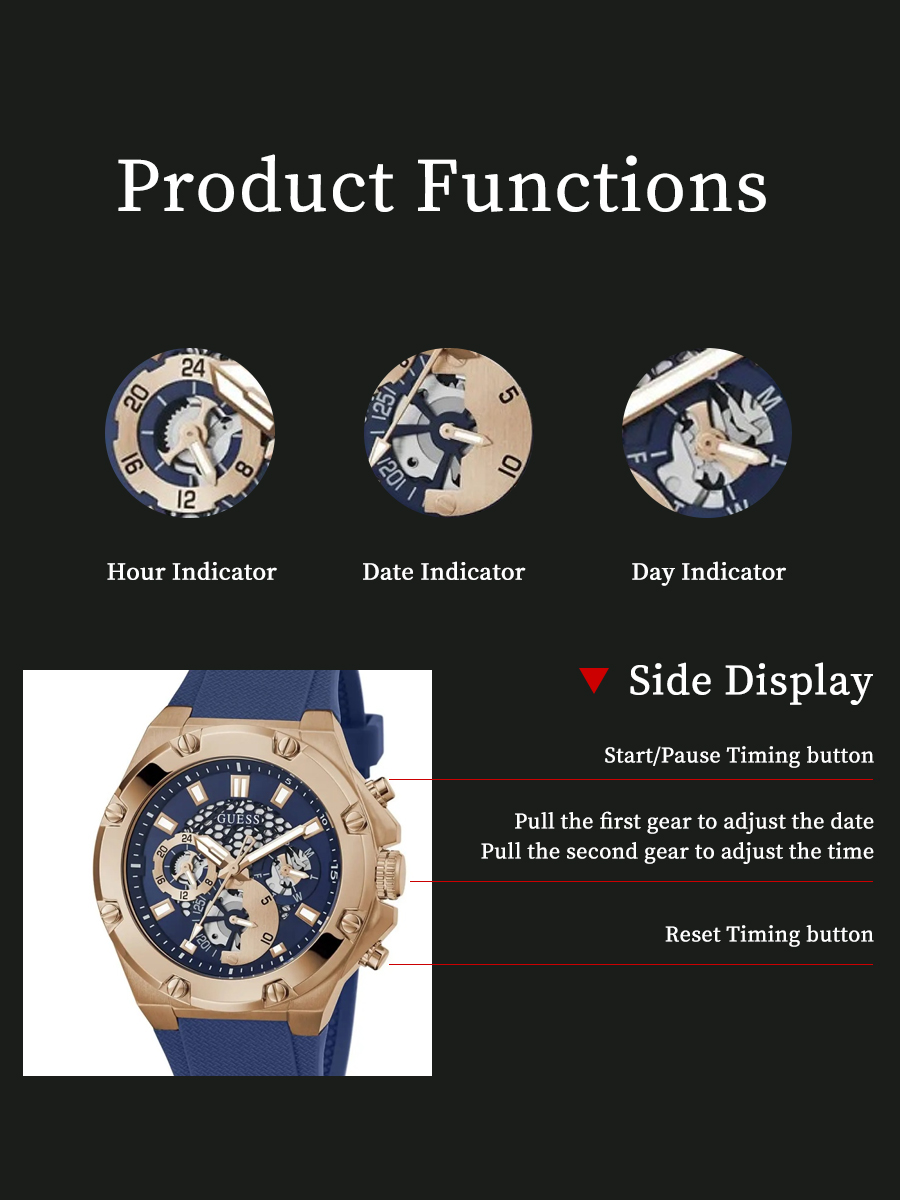 GUESS GW0334G3 Jam Tangan Pria - Smartwatch Guess ulasan dan harga