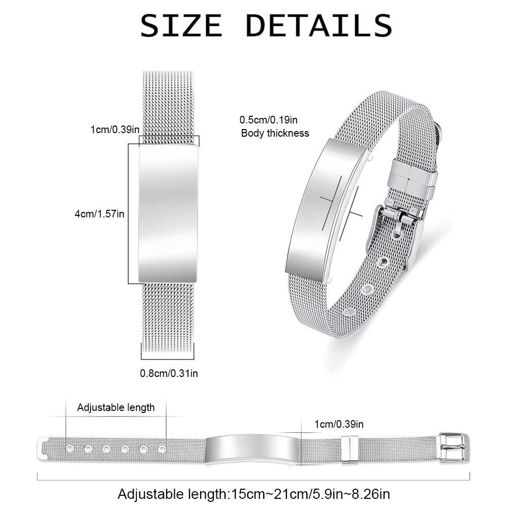 Gelang Guci Perhiasan Kremasi  - Stainless Mesh Band ulasan dan harga