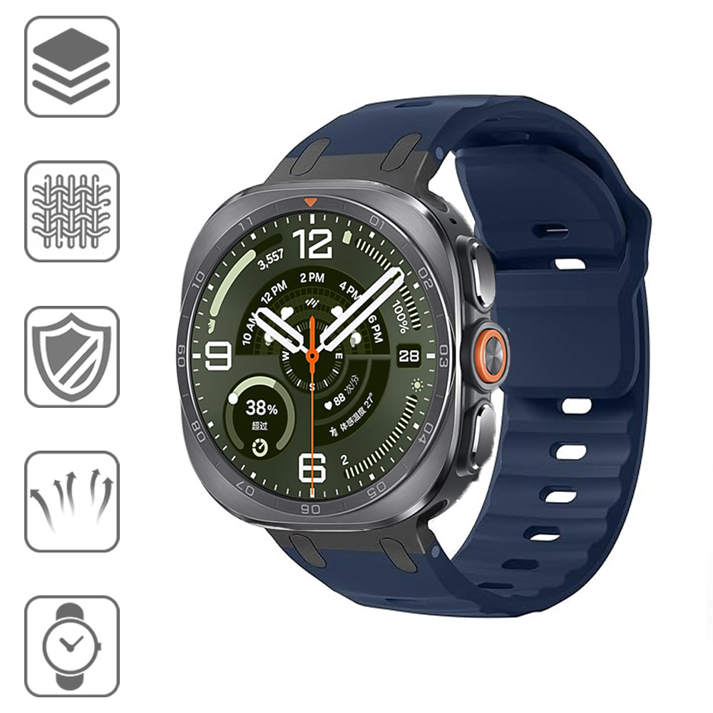 Tali Logam + Silikon untuk Jam - Samsung Smartwatch Ultra Accessories ulasan dan harga