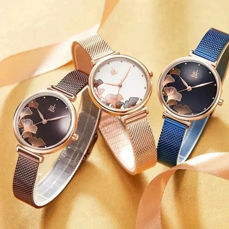 Jam tangan wanita mewah motif  - Stainless Mesh Band ulasan dan harga