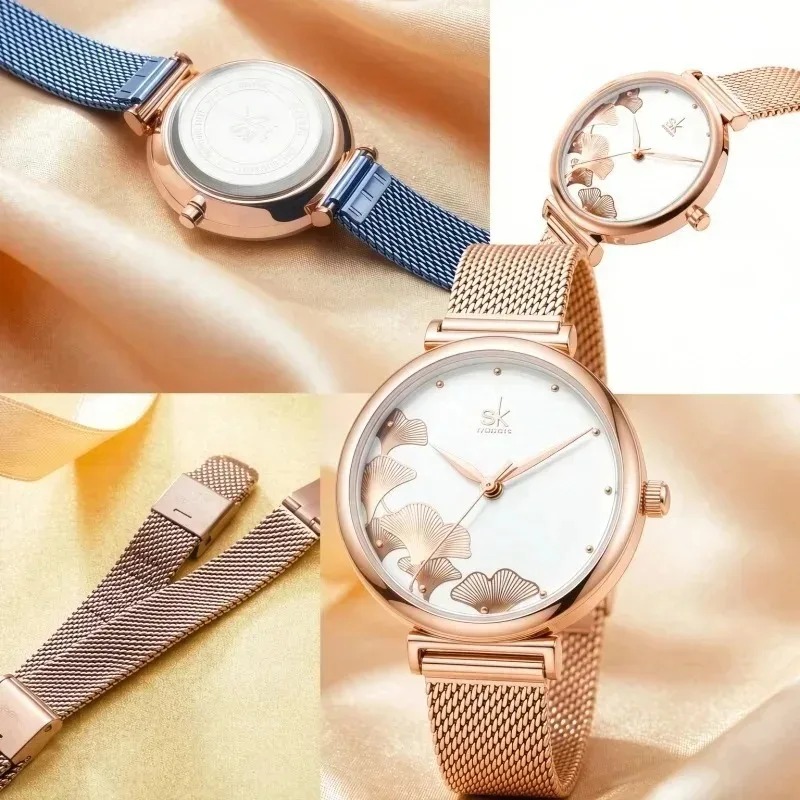 Jam tangan wanita mewah motif  - Stainless Mesh Band ulasan dan harga
